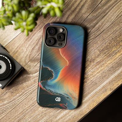 Prismatic Aura Shift · Tough Phone Case for iPhone · Blue