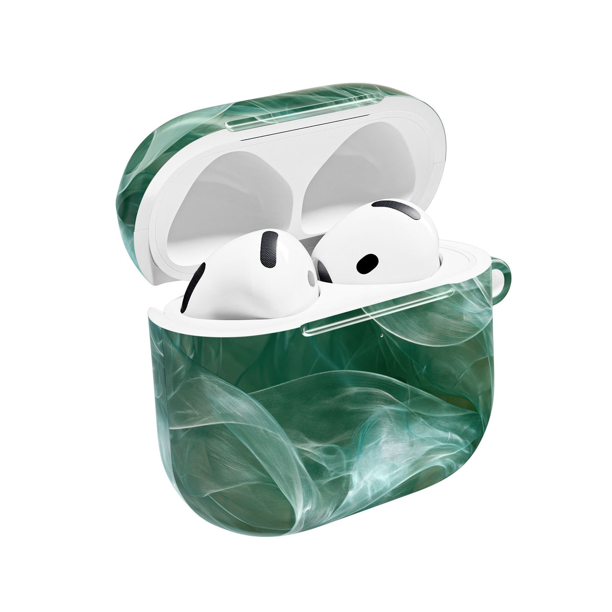 Translucent Aqua Flow · Hard Case for AirPods & AirPods Pro · Teal