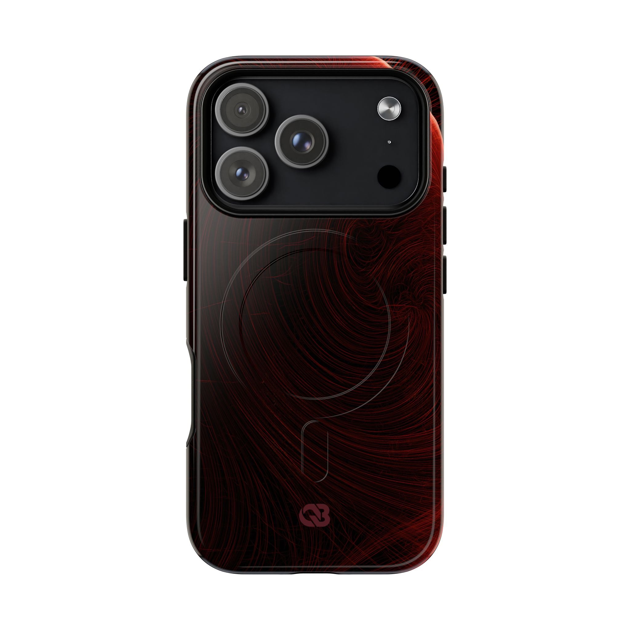 Red Tough 2.0 Magsafe Phone Case for iPhone - Crimson Flare Flux