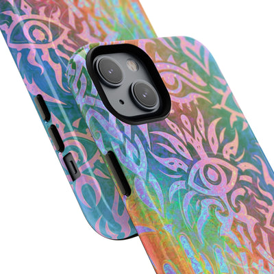 Chromatic Mystic Sigil · Tough 2.0 Magnetic Phone Case for iPhone · Blue