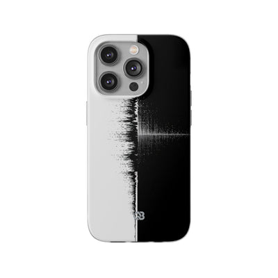 Black Lite Phone Case for iPhone - Static Signal Split