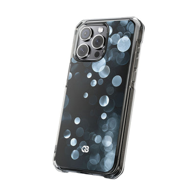 Black Impact MagSafe Phone Case for iPhone - Silver Orbit Glow