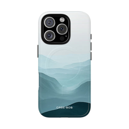 Teal Mist Mountains iPhone 16 Pro Case - Tough+