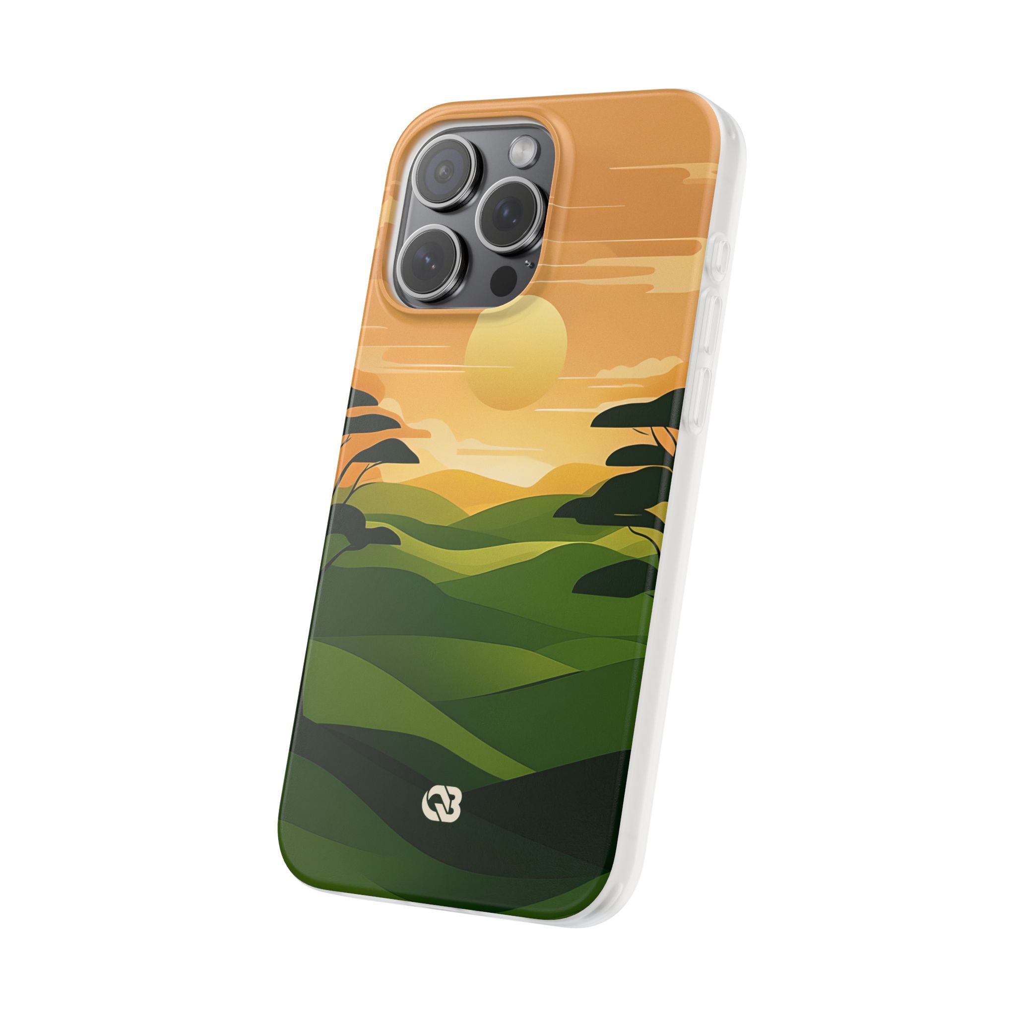 Verdant Horizon Sun · Soft Phone Case for iPhone