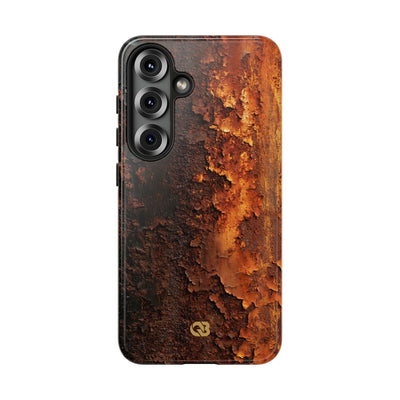 Orange Tough Phone Case for Samsung - Oxidized Iron Crust