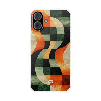 Burnt Orange Curve · Soft Phone Case for iPhone