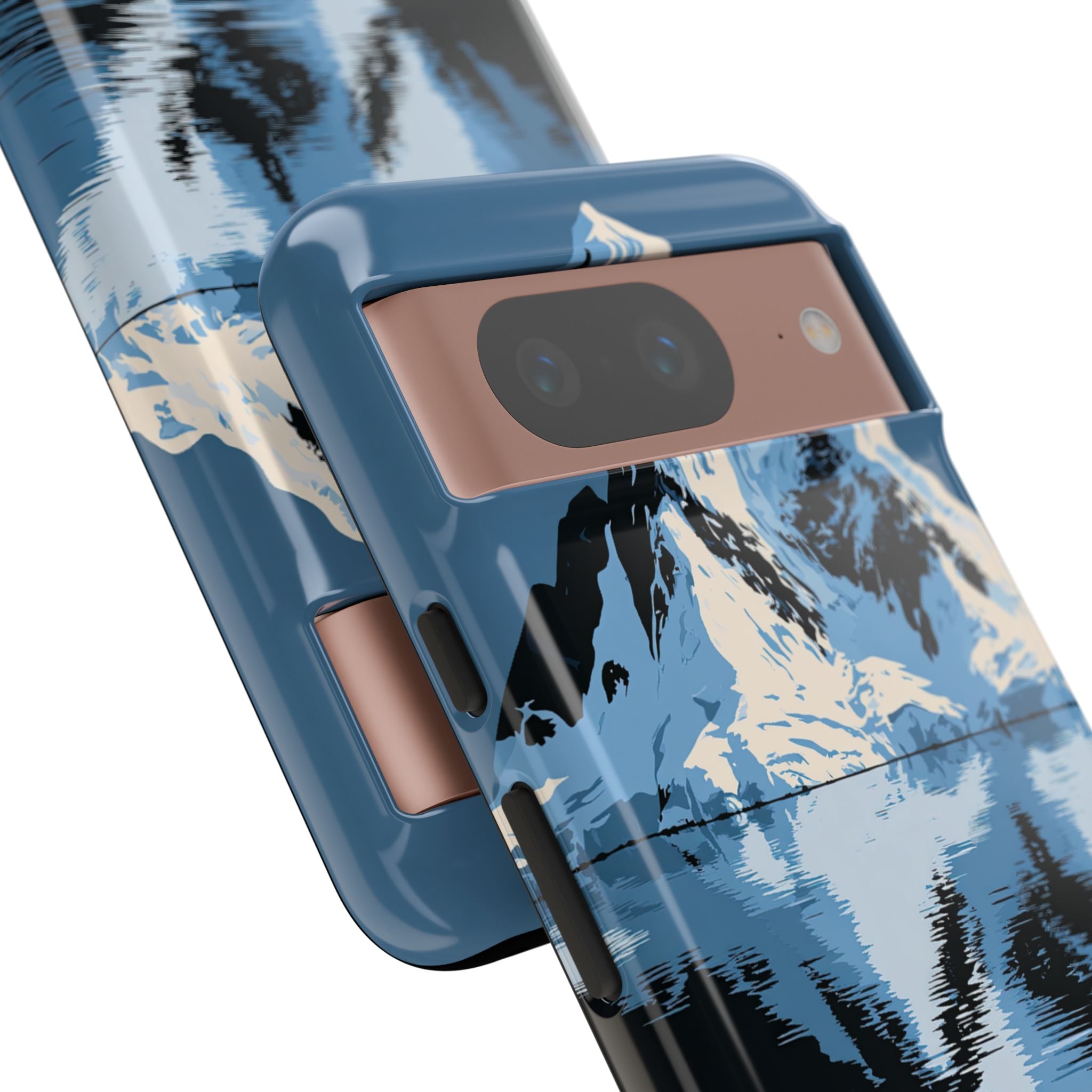 Blue Tough Phone Case for Google Pixel - Arctic Summit Mirror