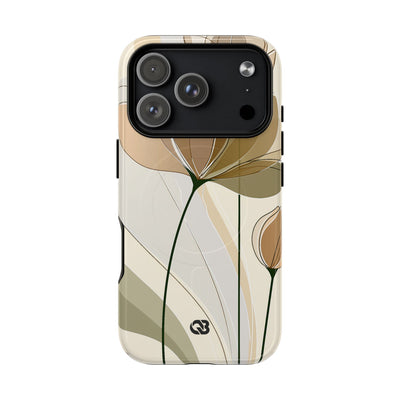 Translucent Petal Contour · Tough 2.0 Magnetic Phone Case for iPhone · Beige