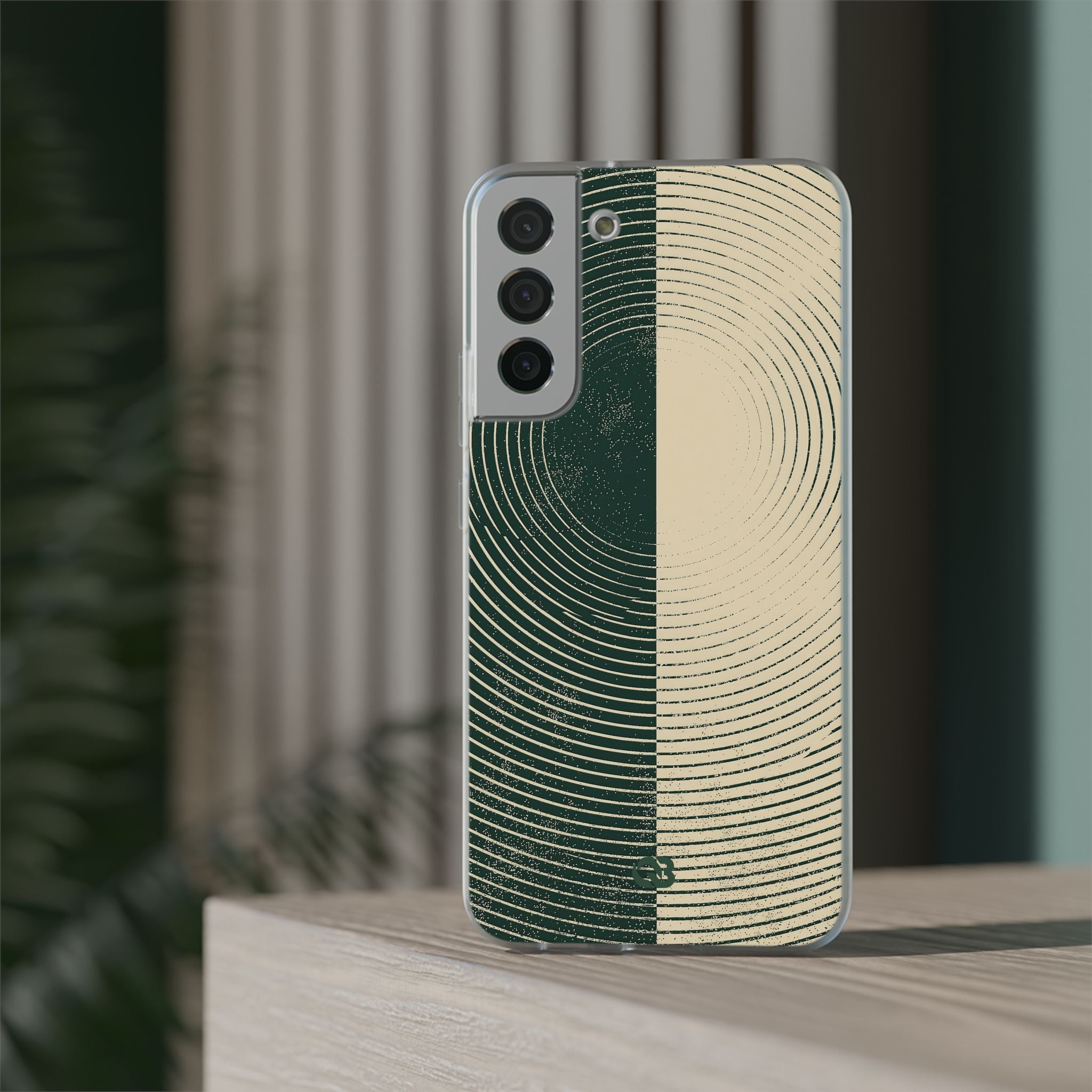 Green Lite Phone Case for Samsung - Evergreen Split Grain