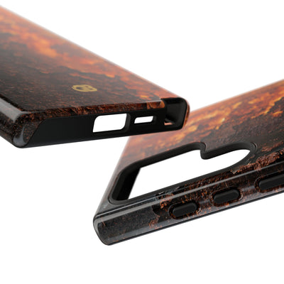 Orange Tough Phone Case for Samsung - Oxidized Iron Crust