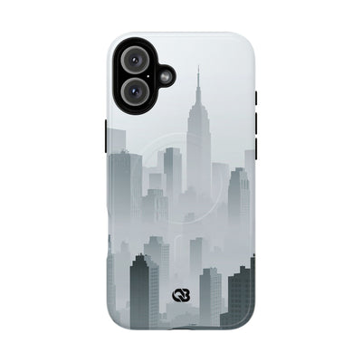 Grey Tough 2.0 Magsafe Phone Case for iPhone - Steel Mist Skyline
