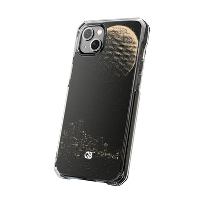 Lunar Metropolis Nocturne · Clear Impact Magnetic Phone Case for iPhone ·  Black