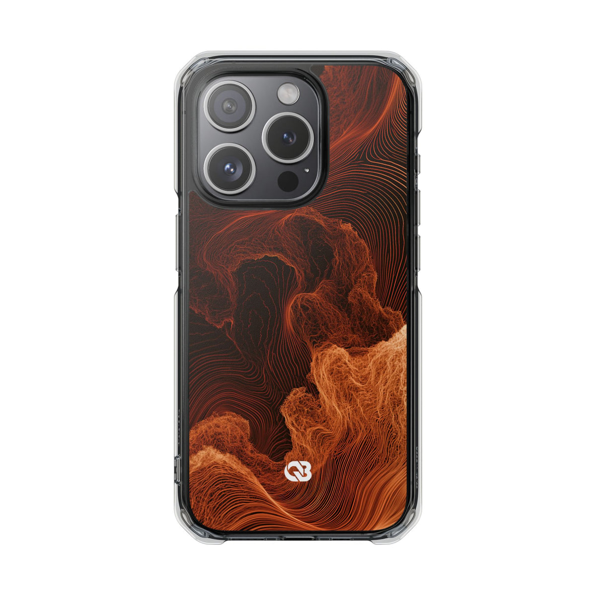 Amber Filament · Clear Impact Magnetic Phone Case for iPhone · Orange