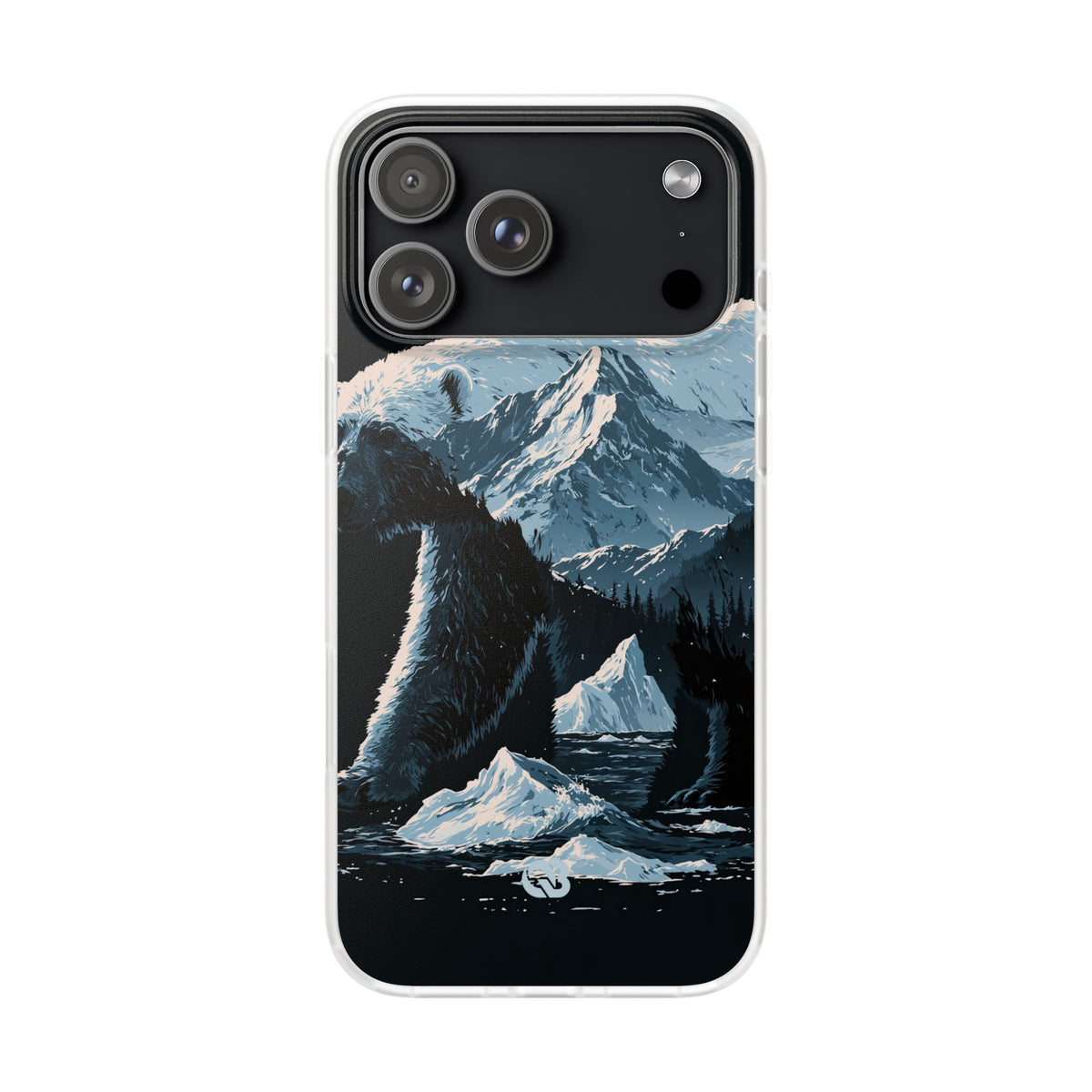 Nordic Arctic Bear · Lite Phone Case for iPhone ·  Black