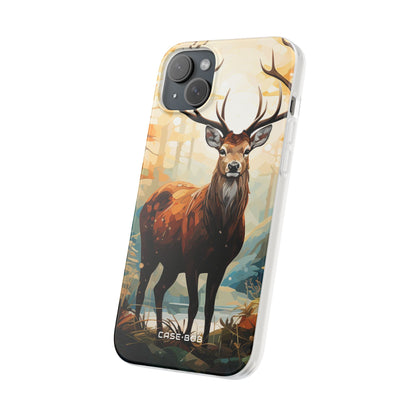 Glowing Stag iPhone 15 Plus Case - Soft - CASE•BOB