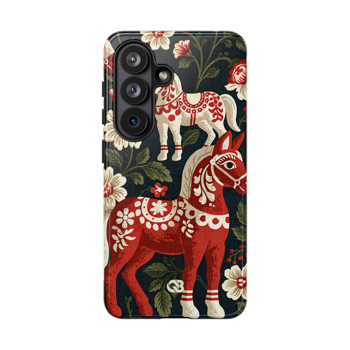 Nordic Dala Meadow · Tough Phone Case for Samsung · Red
