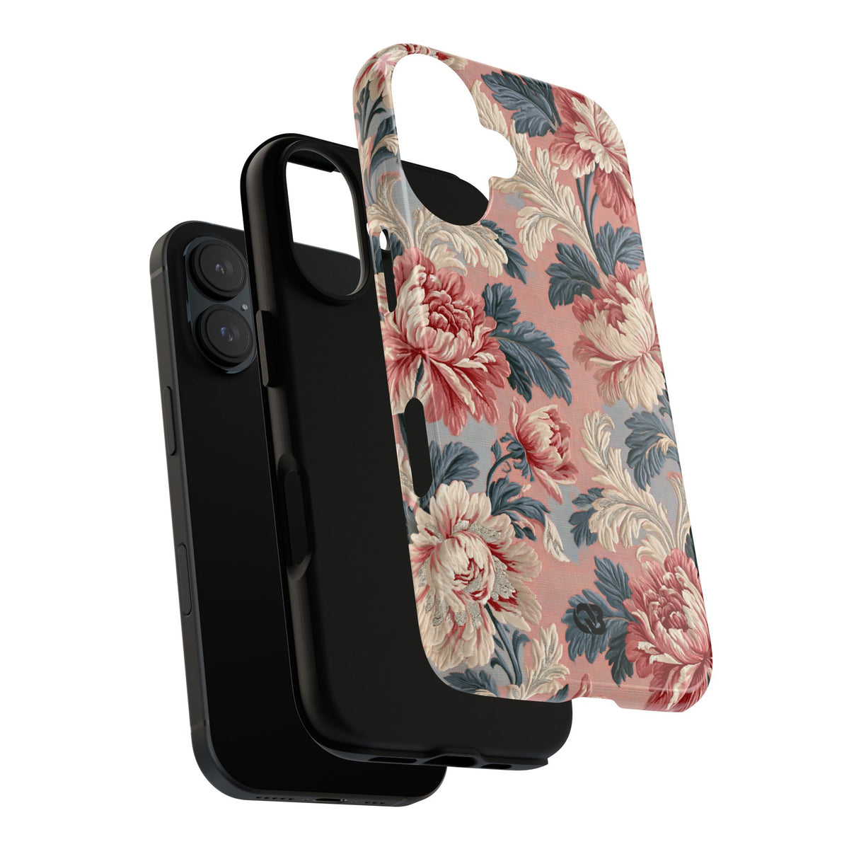 Blush Peony Jacquard · Tough Phone Case for iPhone · Pink