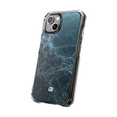 Teal Impact MagSafe Phone Case for iPhone - Arctic Neural Mesh