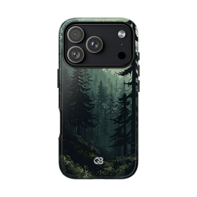 Misty Pine Shadow · Tough Phone Case for iPhone