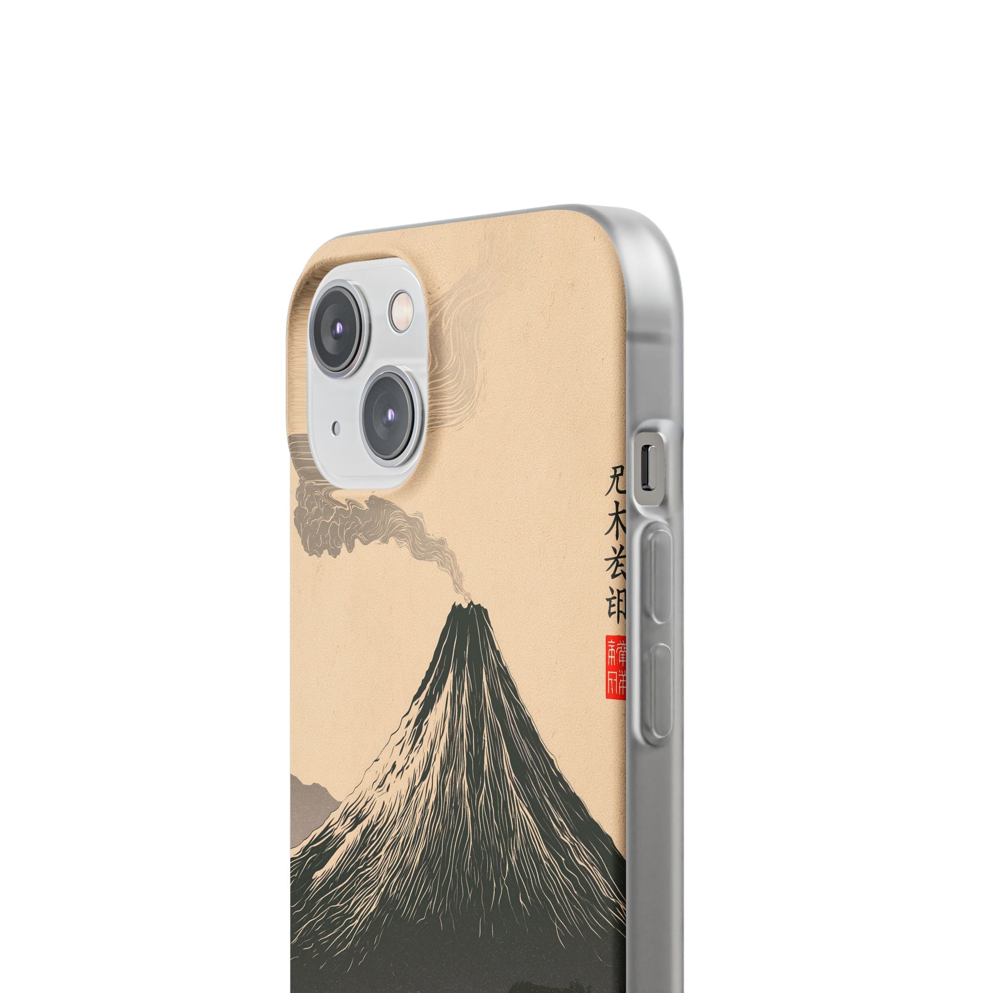 Beige Lite Phone Case for iPhone - Obsidian Ink Summit