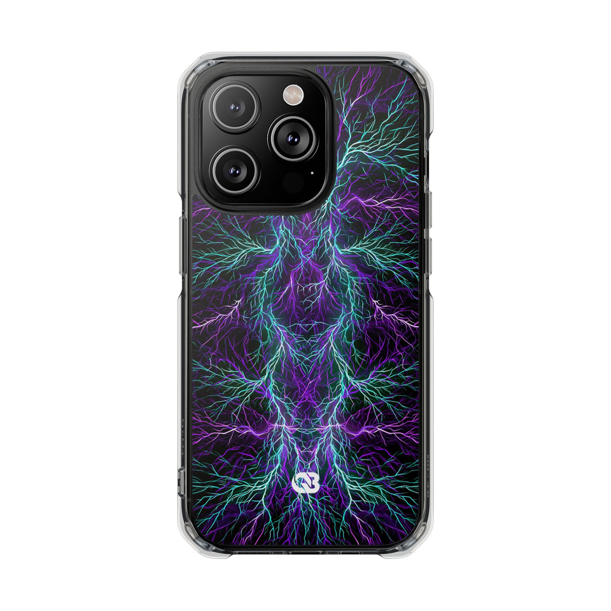 Electric Plasma Arbor · Clear Impact Magnetic Phone Case for iPhone · Purple