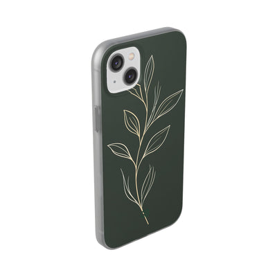 Green Lite Phone Case for iPhone - Deep Moss Willow