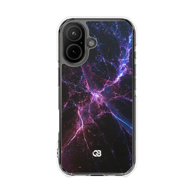 Neural Singularity · Clear Impact Magnetic Phone Case for iPhone · Black