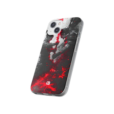 Shattered Crimson Duel · Soft Capa para iPhone