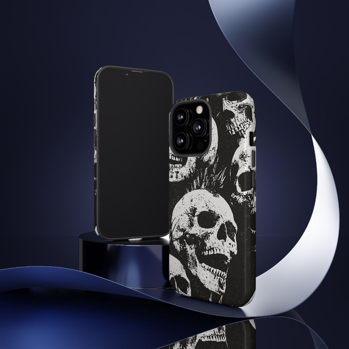 Punk Skull Riot · Tough Phone Case for iPhone · Black
