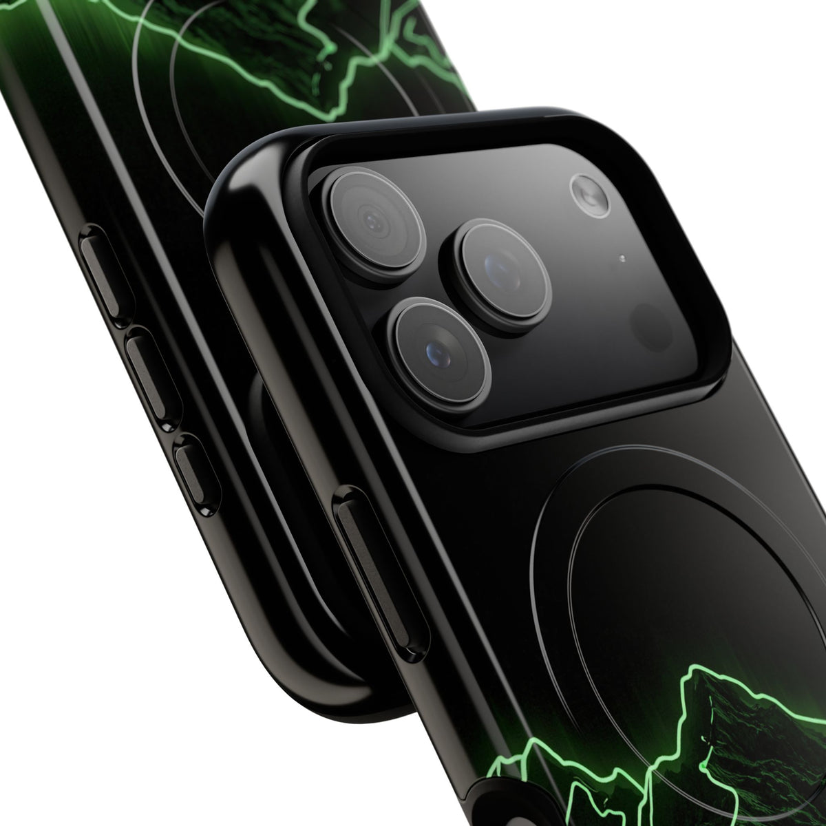 Nordic Mountain Contour · Tough 2.0 Magnetic Phone Case for iPhone · Black