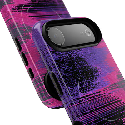 Neon Signal Shift · Tough 2.0 Magnetic Phone Case for iPhone · Purple
