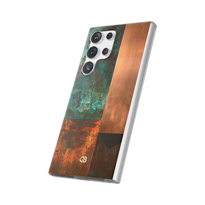 Teal Lite Phone Case for Samsung - Verdigris Copper Slab