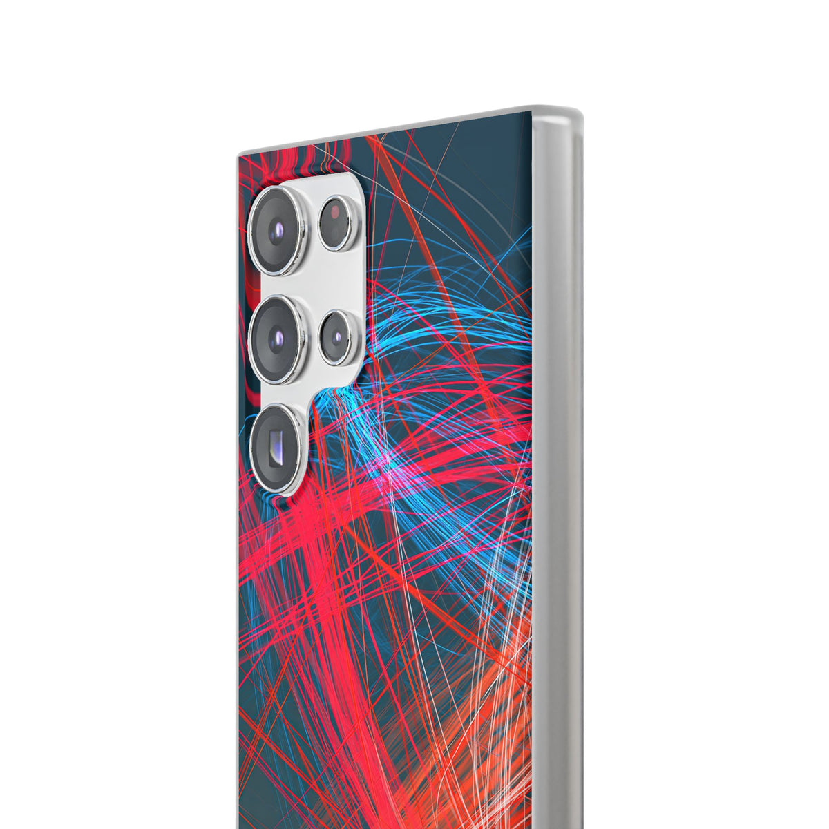 Neon Fiber Stream · Lite Phone Case for Samsung · Red