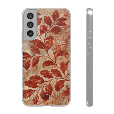 Terracotta Botanical Fresco · Lite Phone Case for Samsung · Red
