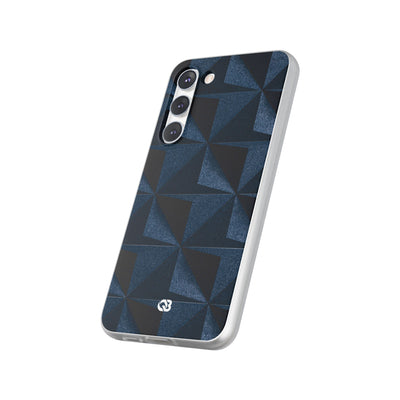Blue Lite Phone Case for Samsung - Indigo Basalt Facets
