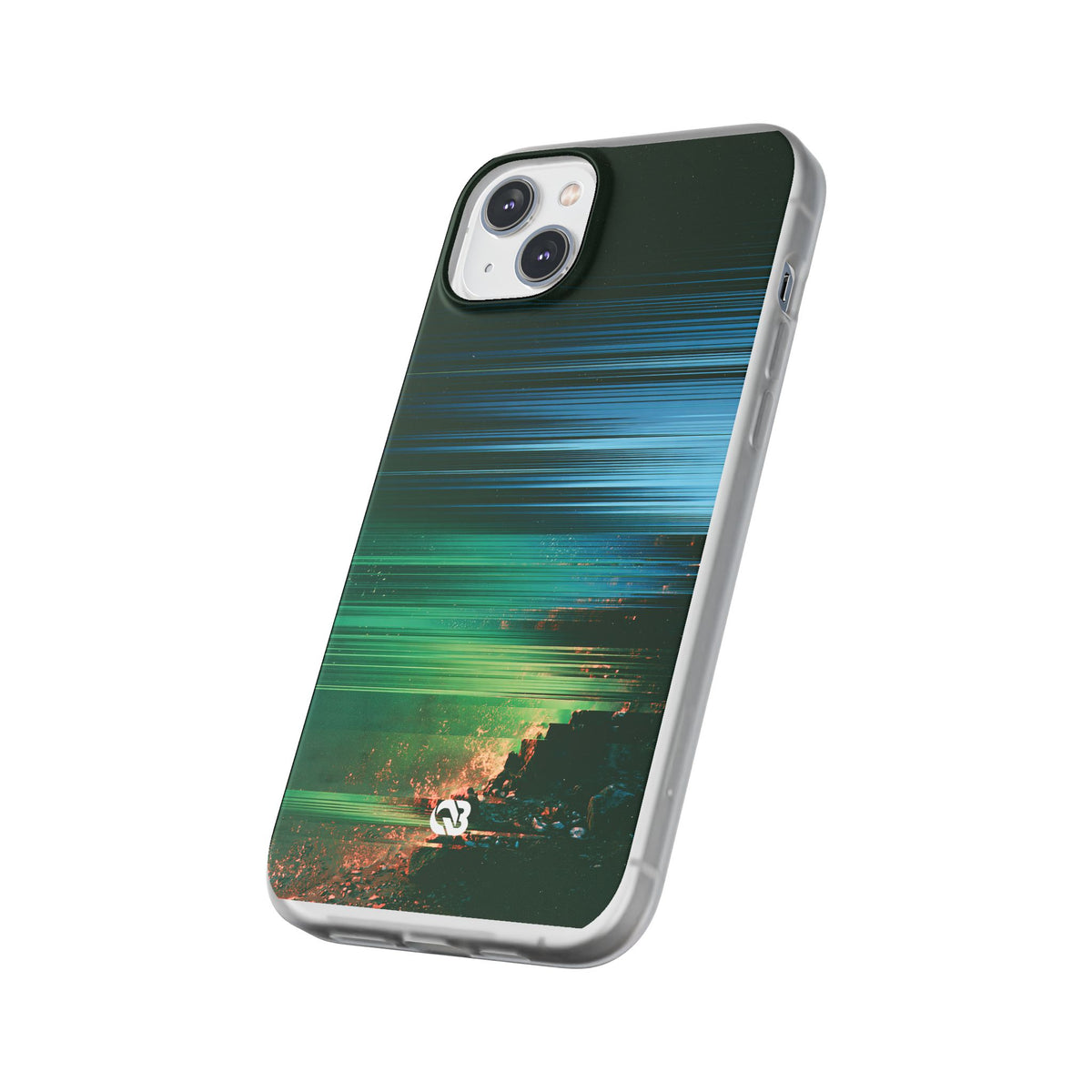 Digital Shoreline Drift · Lite Phone Case for iPhone ·  Teal