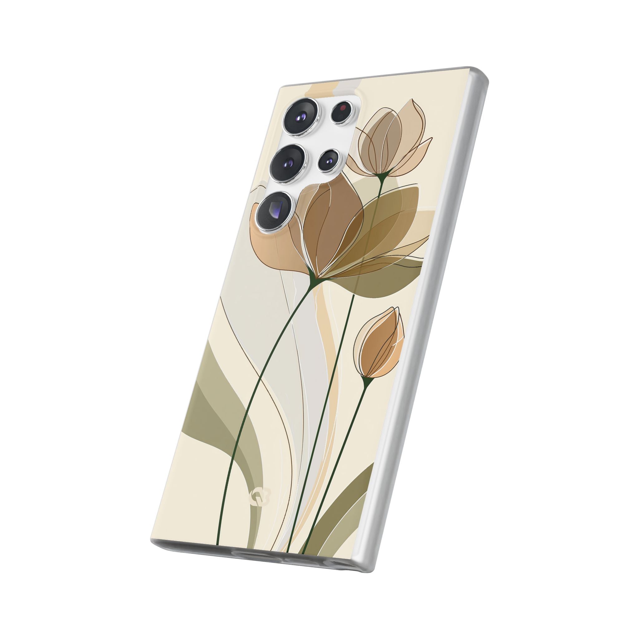Beige Lite Phone Case for Samsung - Muted Ochre Petals