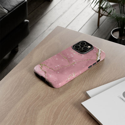 Rose Sparkle Marble · Tough Phone Case for iPhone