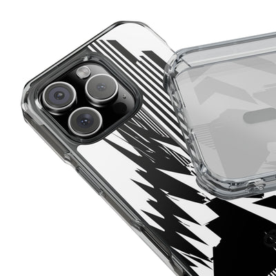 White Impact MagSafe Phone Case for iPhone - Shattered Vector Spire