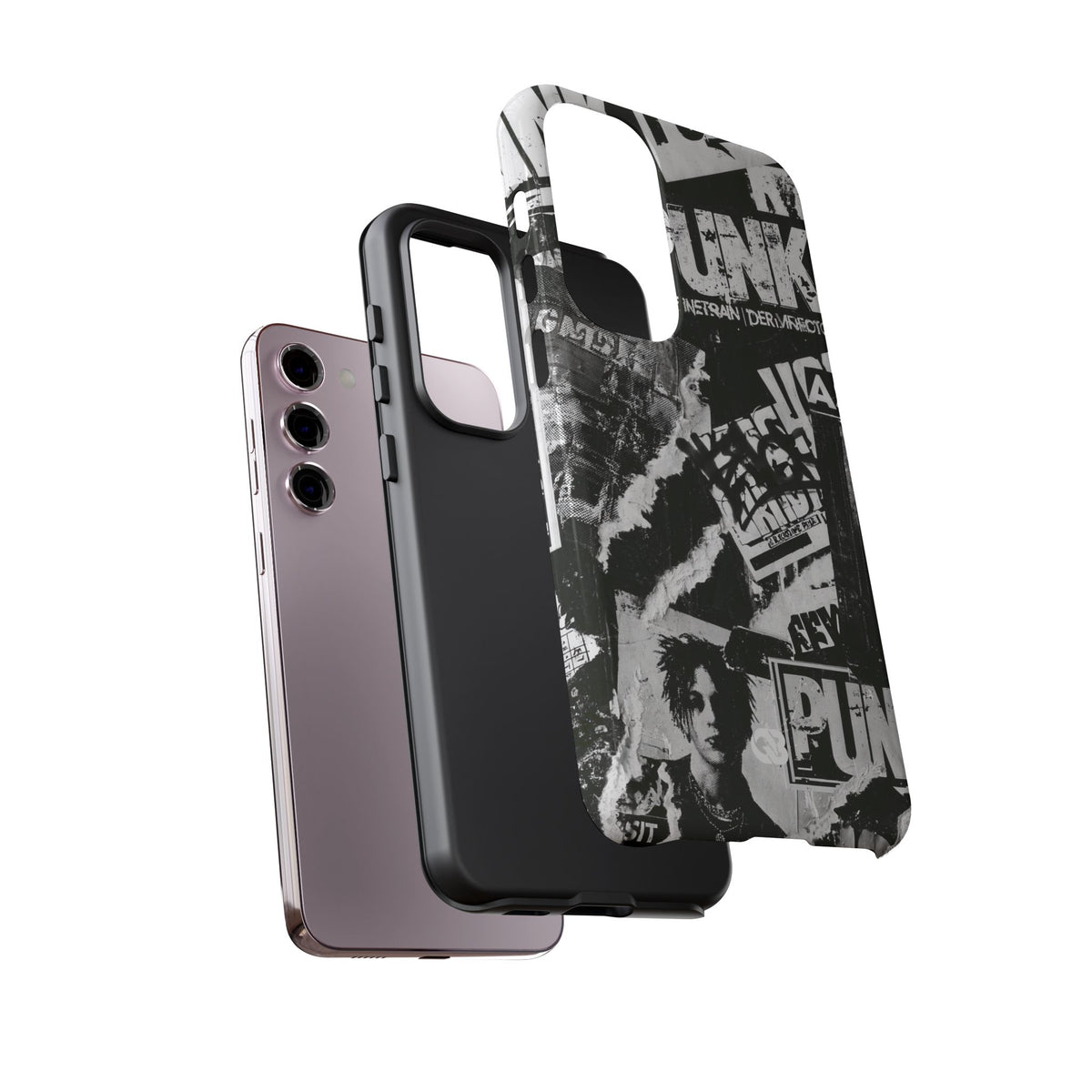 Underground Punk Collage · Tough Phone Case for Samsung · Black