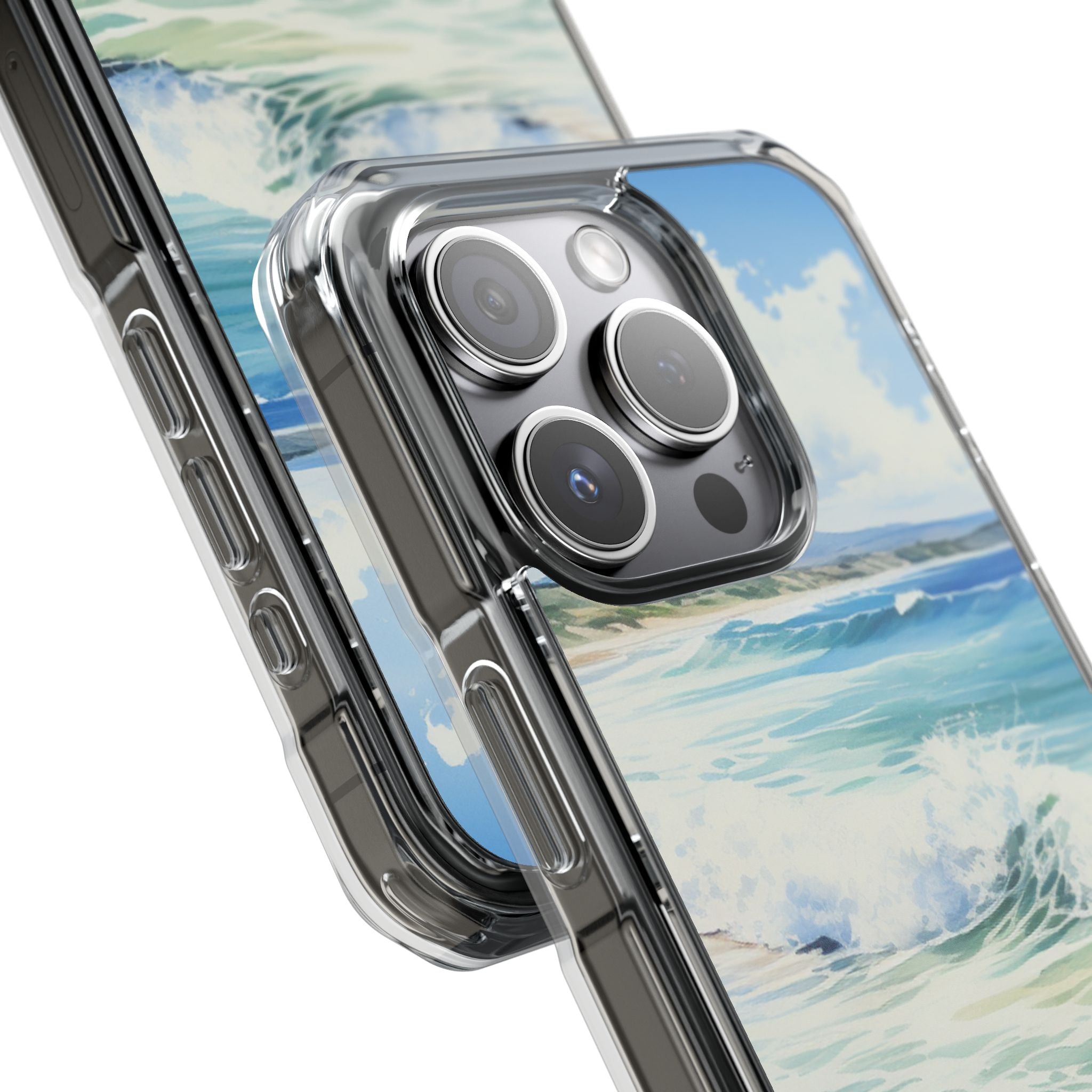 Foamy Wave Breeze iPhone 15 Pro Case - Impact