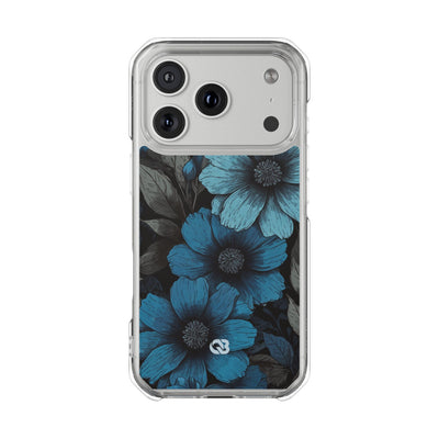 Obsidian Blue Petals · Impact Telefoncover til iPhone · Magsafe