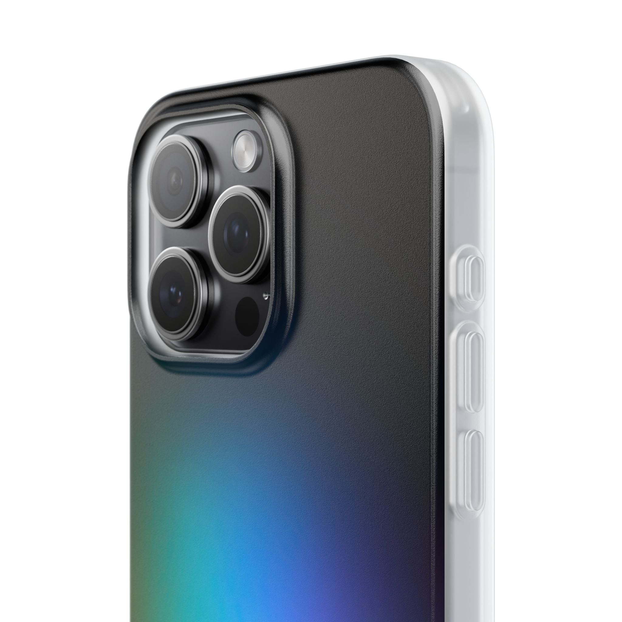 Black Lite Phone Case for iPhone - Electric Prism Grain