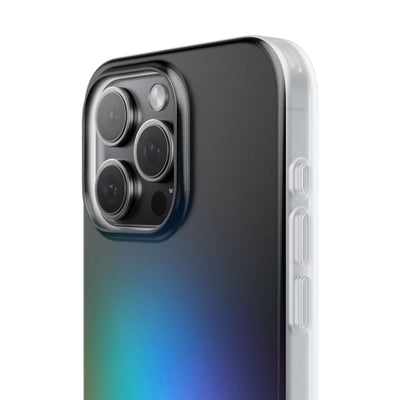 Black Lite Phone Case for iPhone - Electric Prism Grain