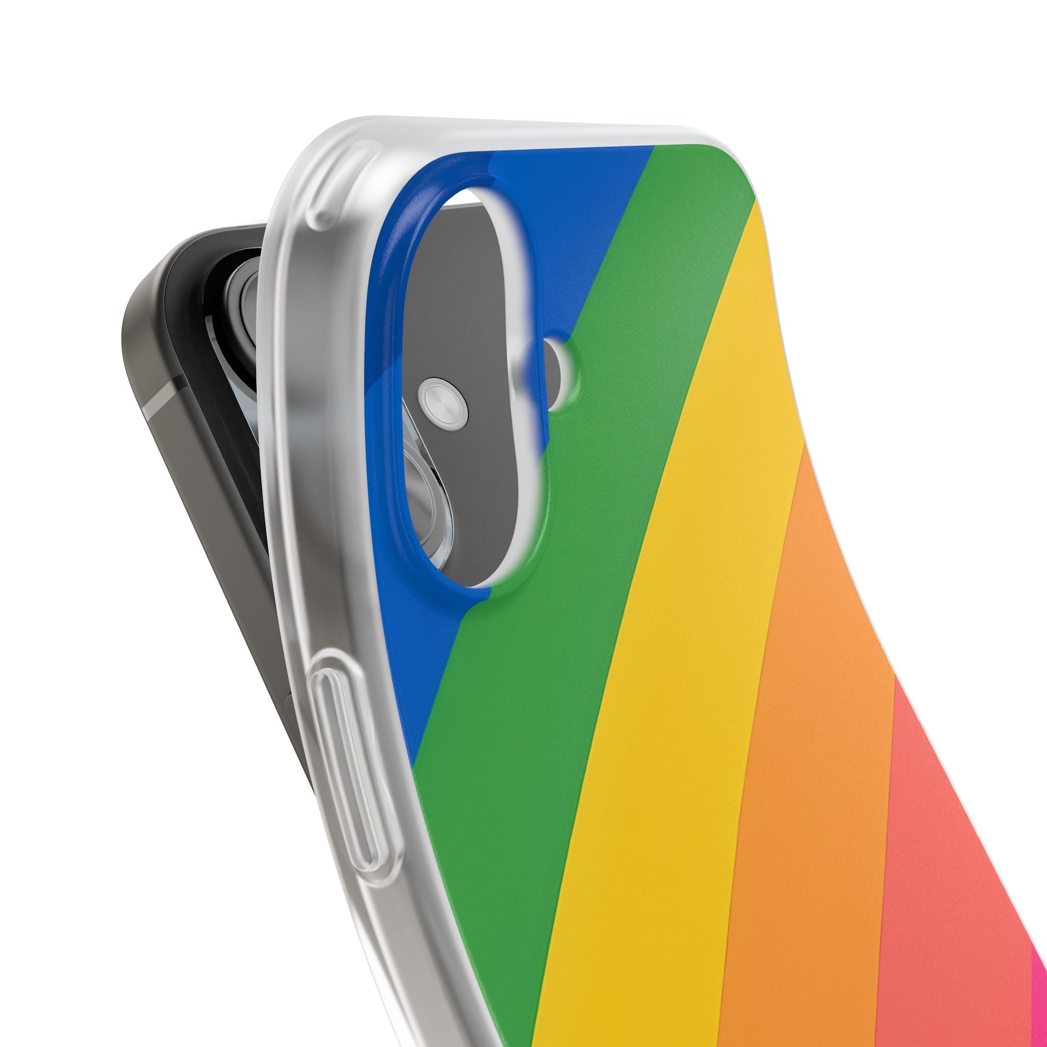 Vibrant Spectrum Slope · Soft Phone Case for iPhone
