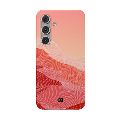 Red Lite Phone Case for Samsung - Crimson Ridge Contour