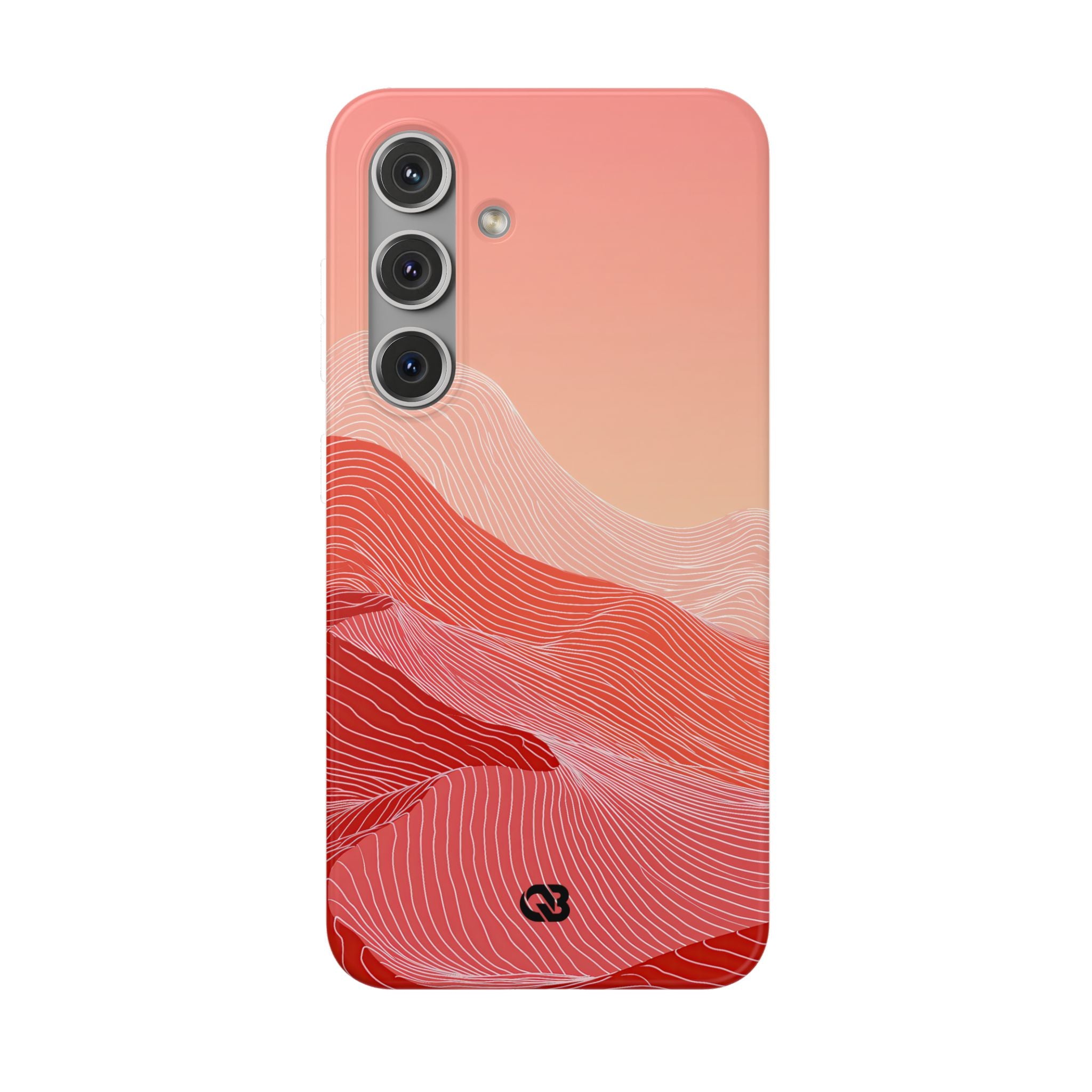 Red Lite Phone Case for Samsung - Crimson Ridge Contour