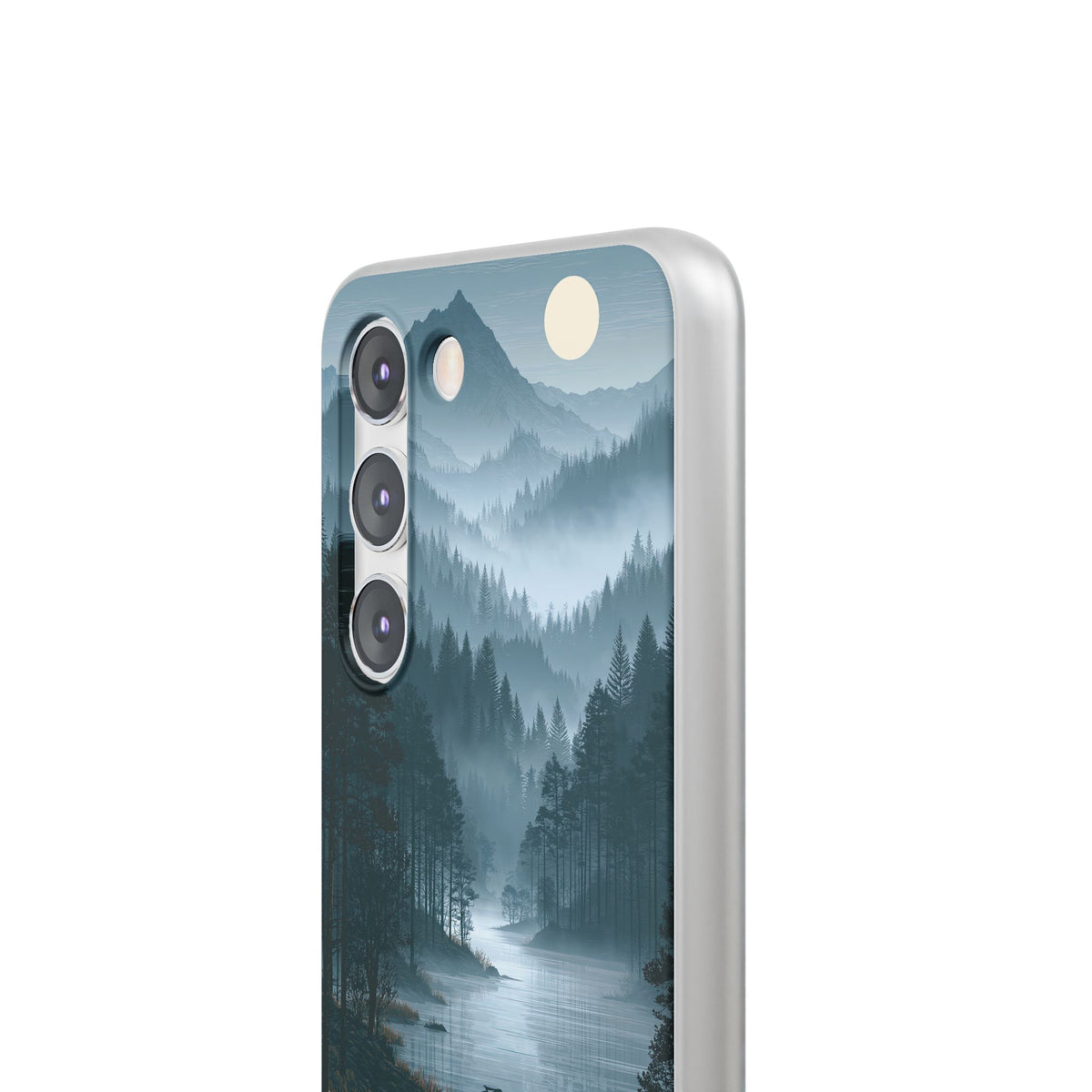 Silent Nordic Fjord · Lite Phone Case for Samsung · Blue