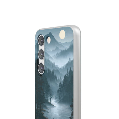 Silent Nordic Fjord · Lite Phone Case for Samsung · Blue