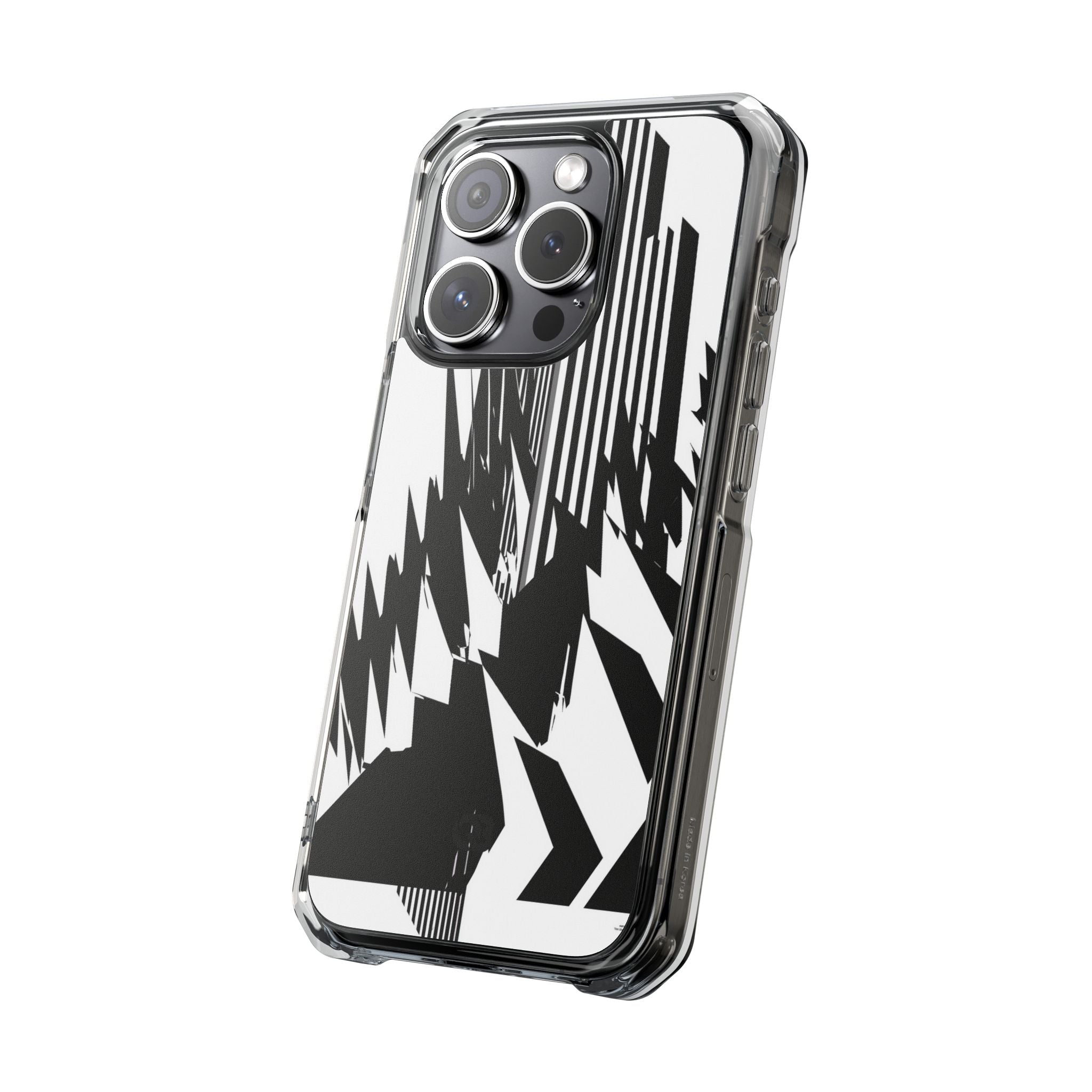White Impact MagSafe Phone Case for iPhone - Shattered Vector Spire